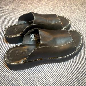 Simple black sandals Wns US 8.5
